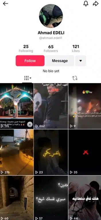 Страница террориста ХАМАСа в Бельгии