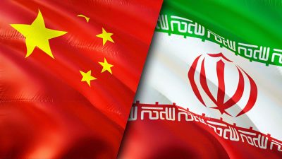 Флаги Китая и Ирана графика