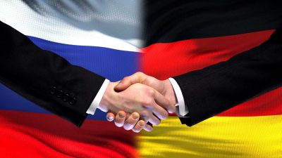 Флаги России и Германии фото